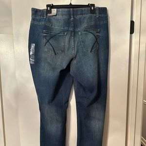 Lane Bryant T3 high rise boot cut jeans.